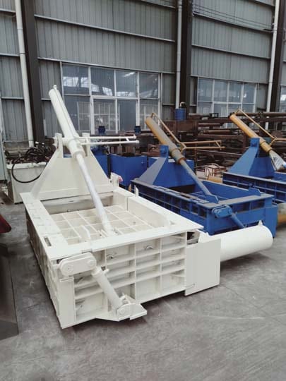 Different types of metal balers are in stock