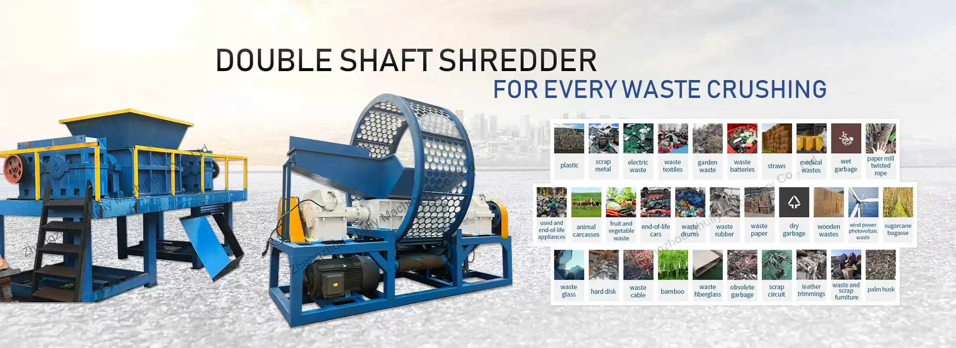 double shaft shredder machine