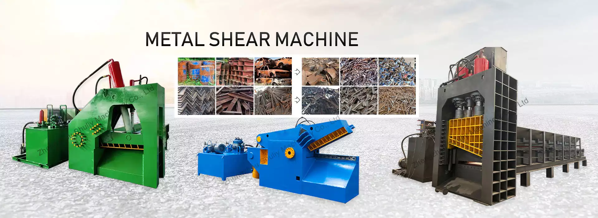 hydraulic metal shear machine