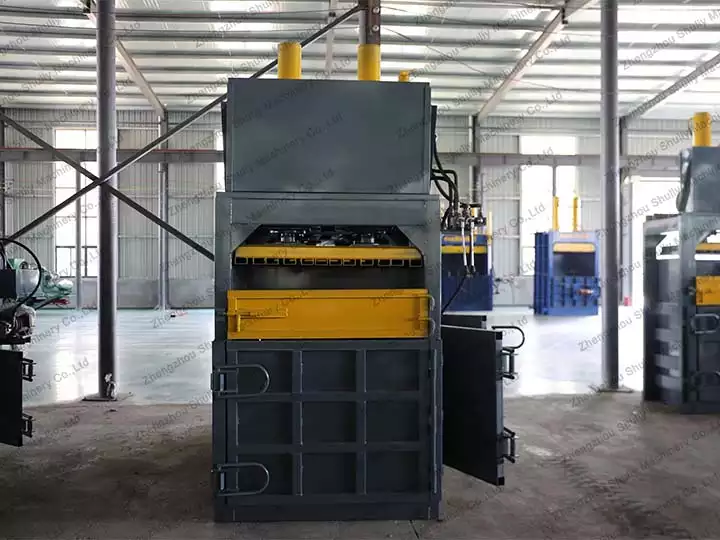 Hydraulic baling press machine for waste paper