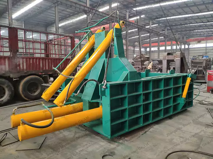 Export 3 sets of metal scrap baling press machines to the Philippines